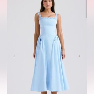 House of CB Blue Dorothy Midi Dress